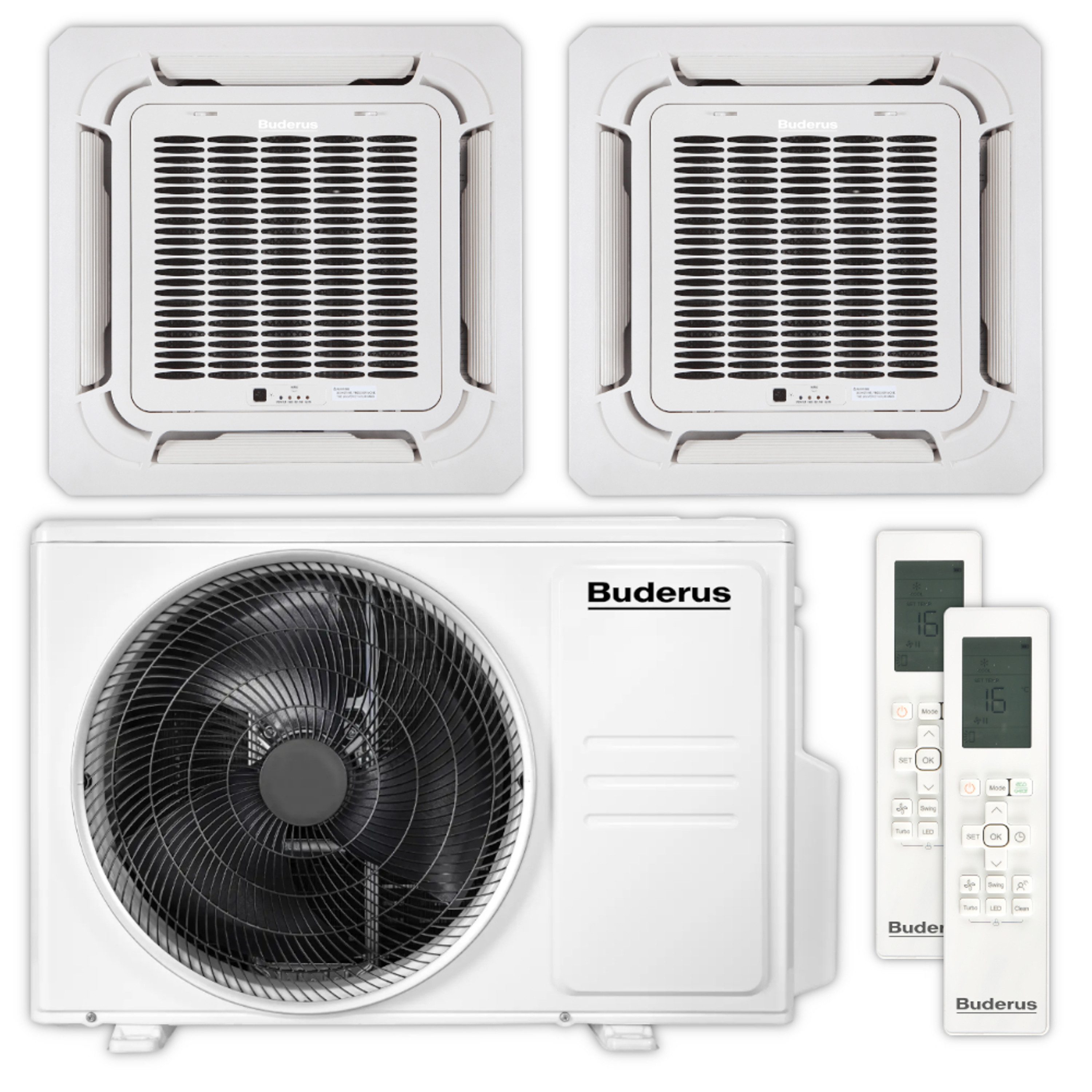 Buderus Klimagerät AC-5,3 MS + AC166i-2,6 MS 4CC / AC166i-3,5 MS 4CC