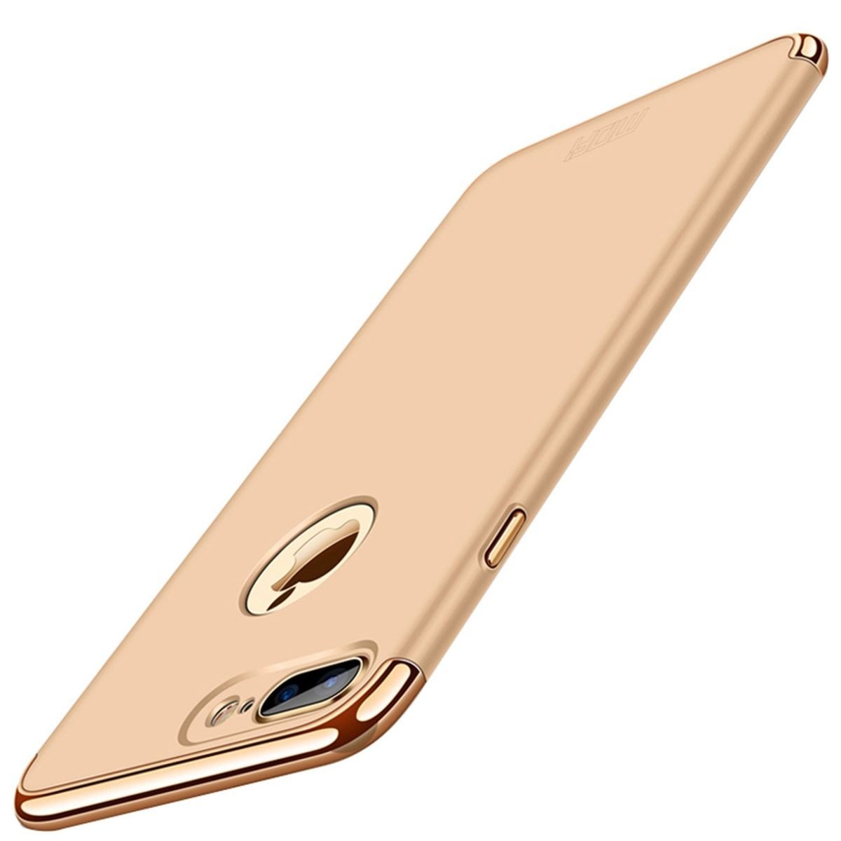 König Design Handyhülle Apple iPhone 8 Plus, Apple iPhone 8 Plus Handyhülle Backcover Gold