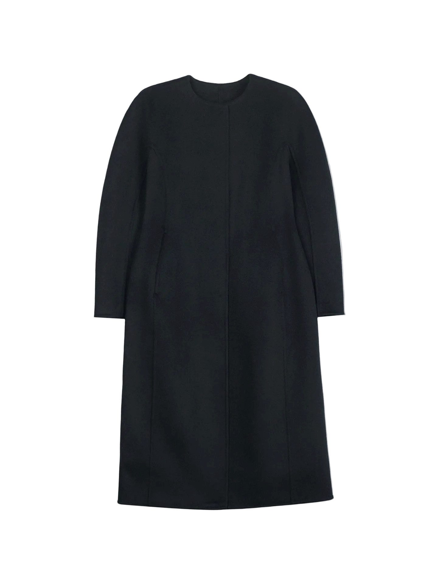 GOBI Cashmere Wollmantel Kaschmir Mantel mit ovalen Ärmeln