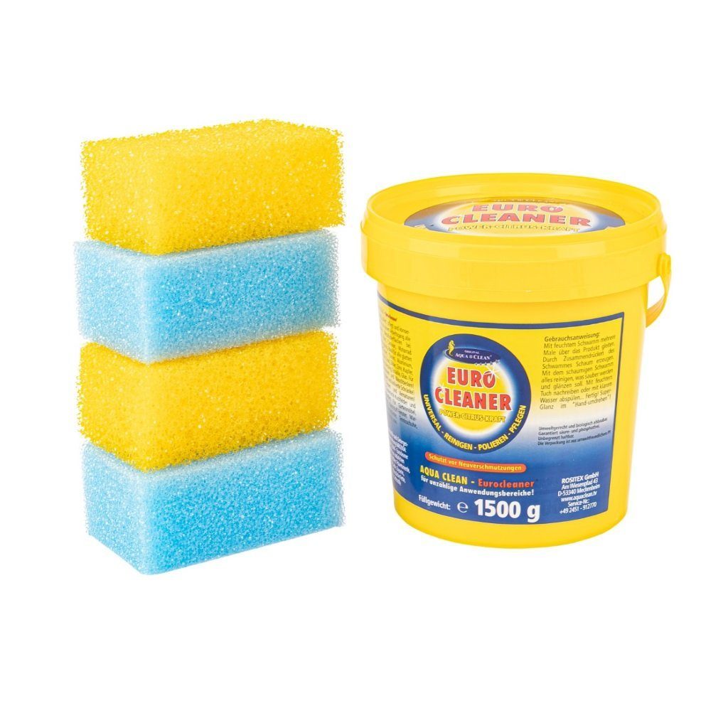 AQUA CLEAN Eurocleaner 1,5kg inkl. 4 Schwämme Allzweckreiniger