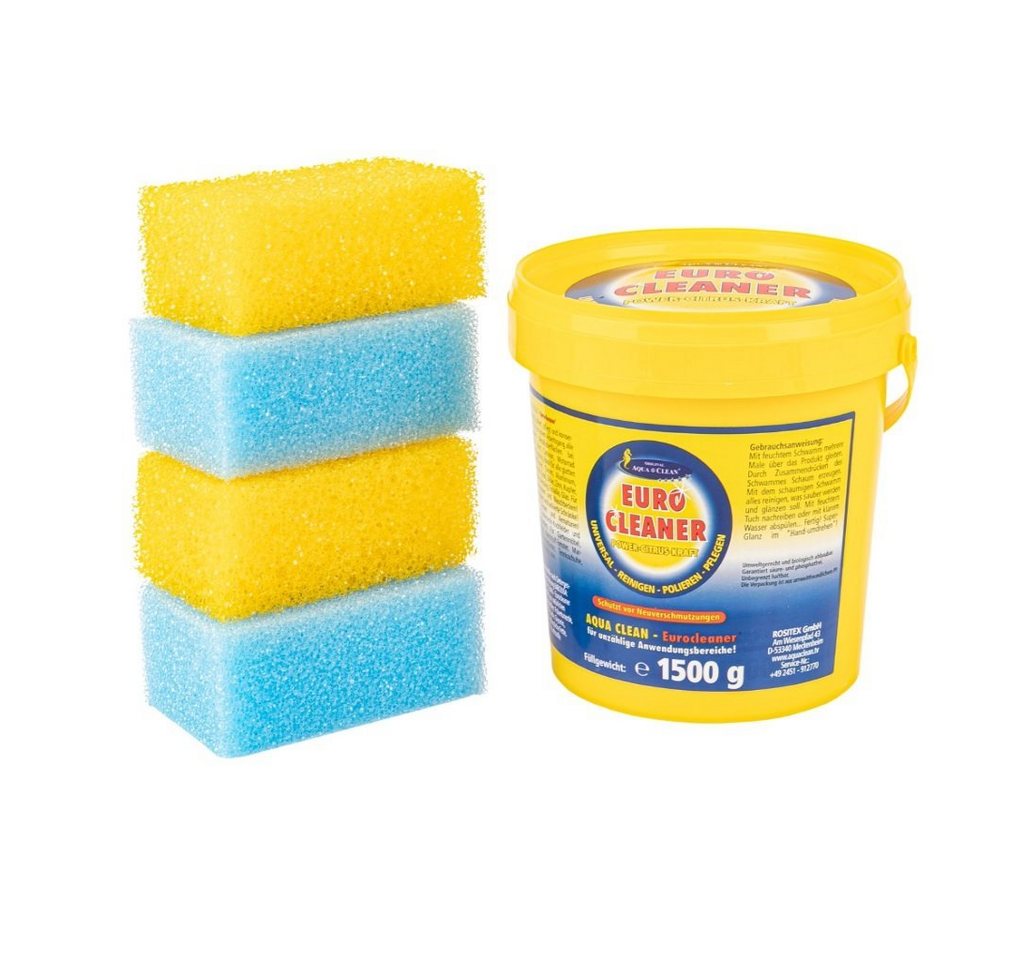 AQUA CLEAN Eurocleaner 1,5kg inkl. 4 Schwämme Allzweckreiniger