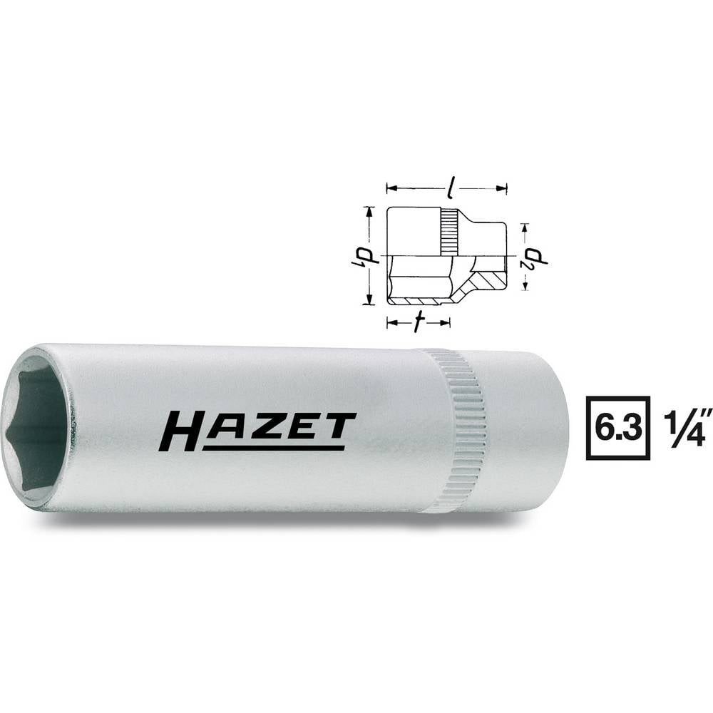 HAZET Bit- und Steckschlüsselset 6kt.-Steckschlüssel-Einsatz 6.3 mm (1/4″ 850LG-10
