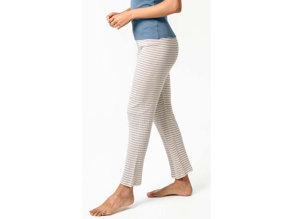 LIVING CRAFTS Pyjama Living Crafts Bio-Damen-Schlafhose 'TATUM' mit Ajo