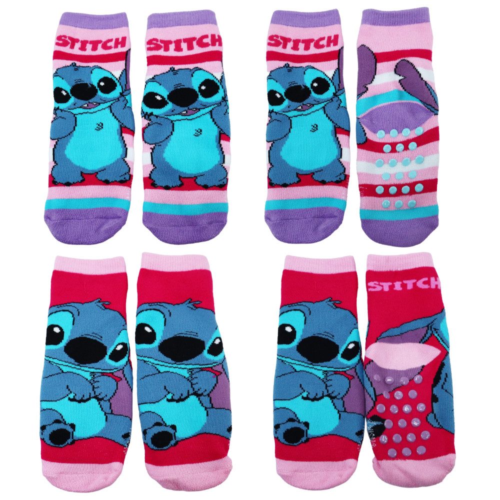ABS-Socken Disney Stitch Kinder lange ABS Socken Stoppersocken 2-er Set