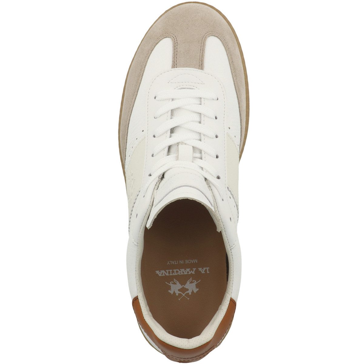 La Martina LFM261 Herren Sneaker Turnschuhe, Sportschuhe, Freizeitschuhe, Halbschuhe, Schnürschuhe