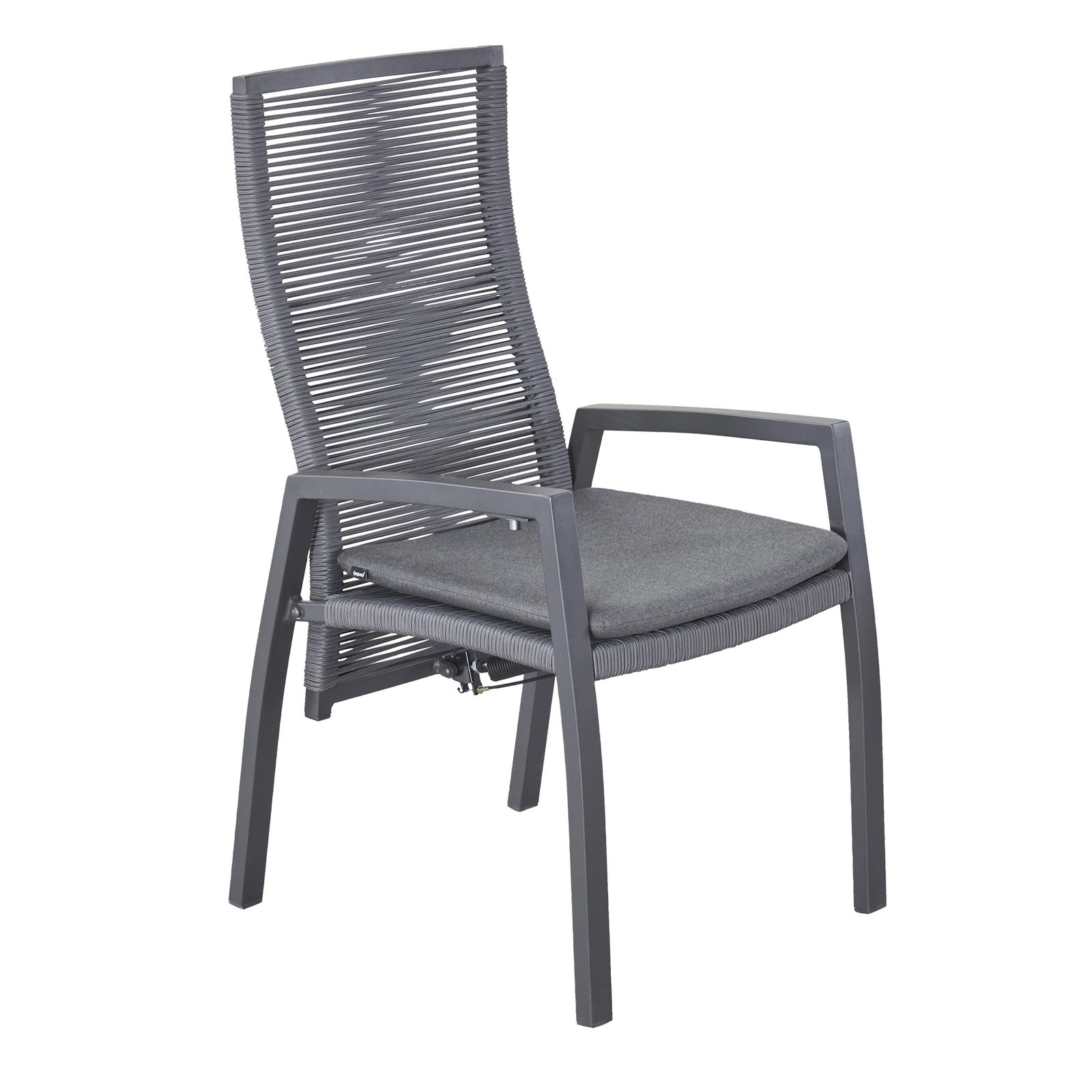 Interliving Gartenstuhl 7011, UV-beständig, wetterbeständig, verstellbarer Rückenlehne, Armlehnen