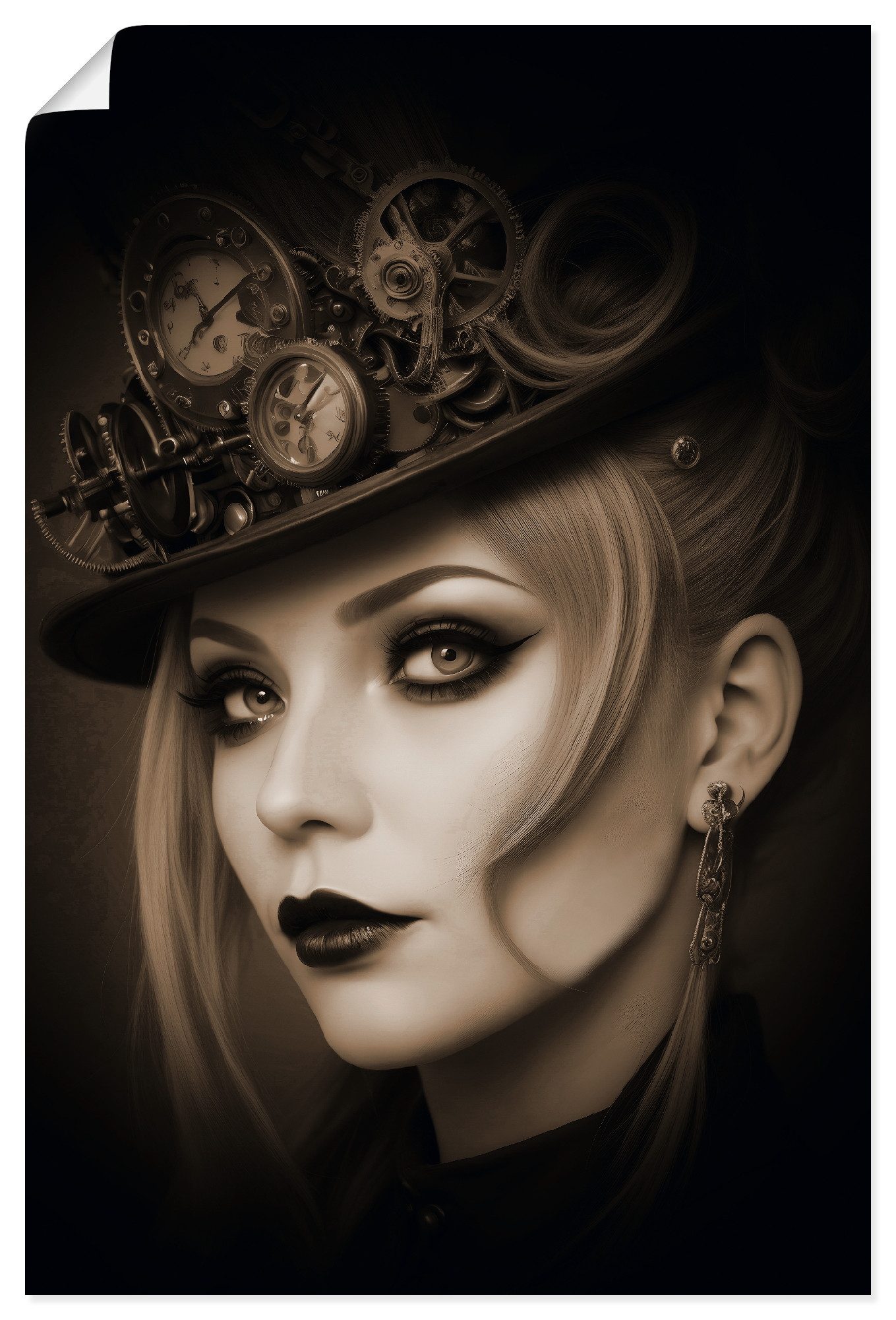 Artland Wandbild Simply Steampunk, Bilder von Frauen (1 St), als Alubild, Leinwandbild, Poster, Wandaufkleber in verschied. Größen