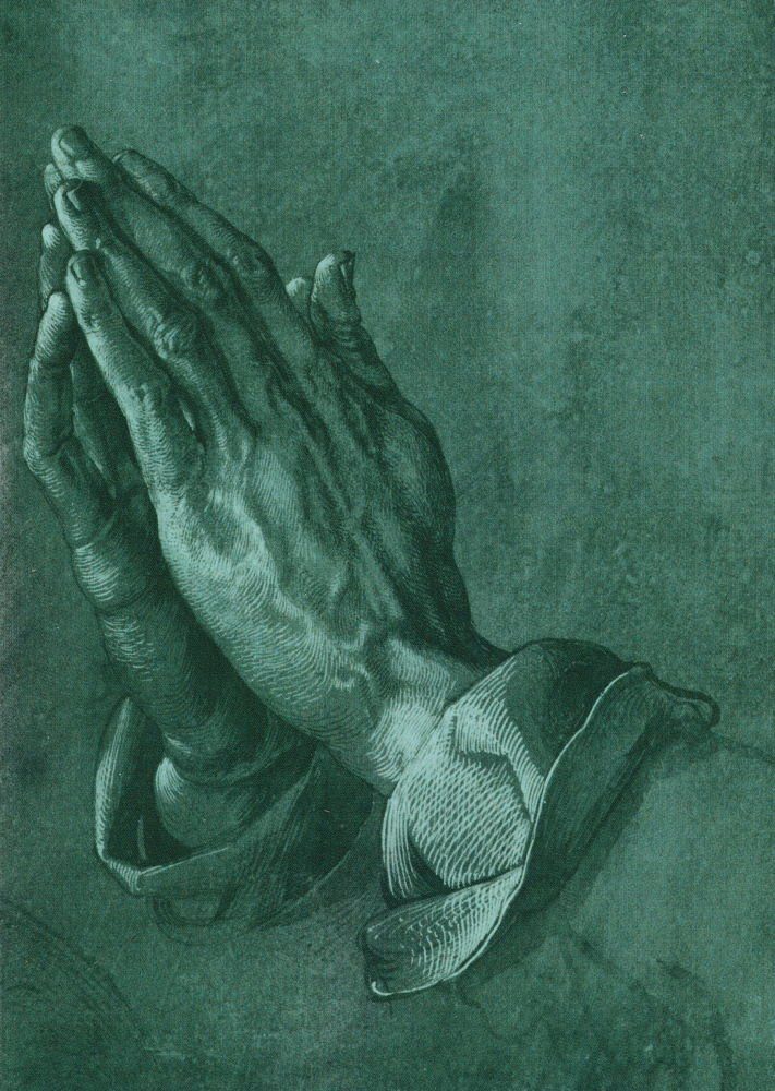 "Betende Postkarte Albrecht Dürer Hände" Kunstkarte