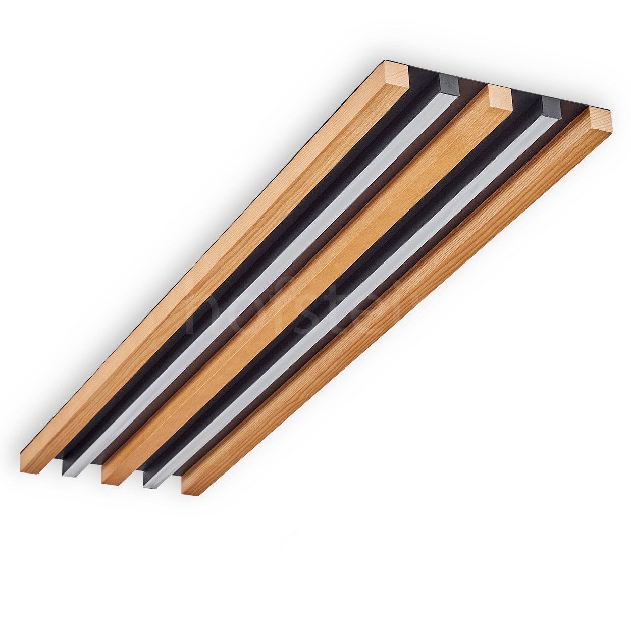 hofstein Deckenleuchte dimmbare Deckenlampe aus Metall/Holz/Kunststoff günstig online kaufen