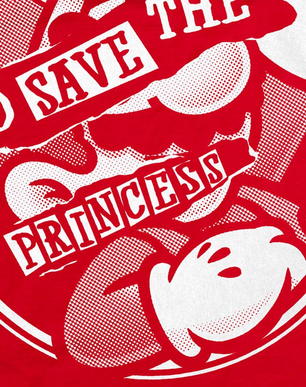 switch the Herren Save Princess Go mario Print-Shirt rot style3 T-Shirt