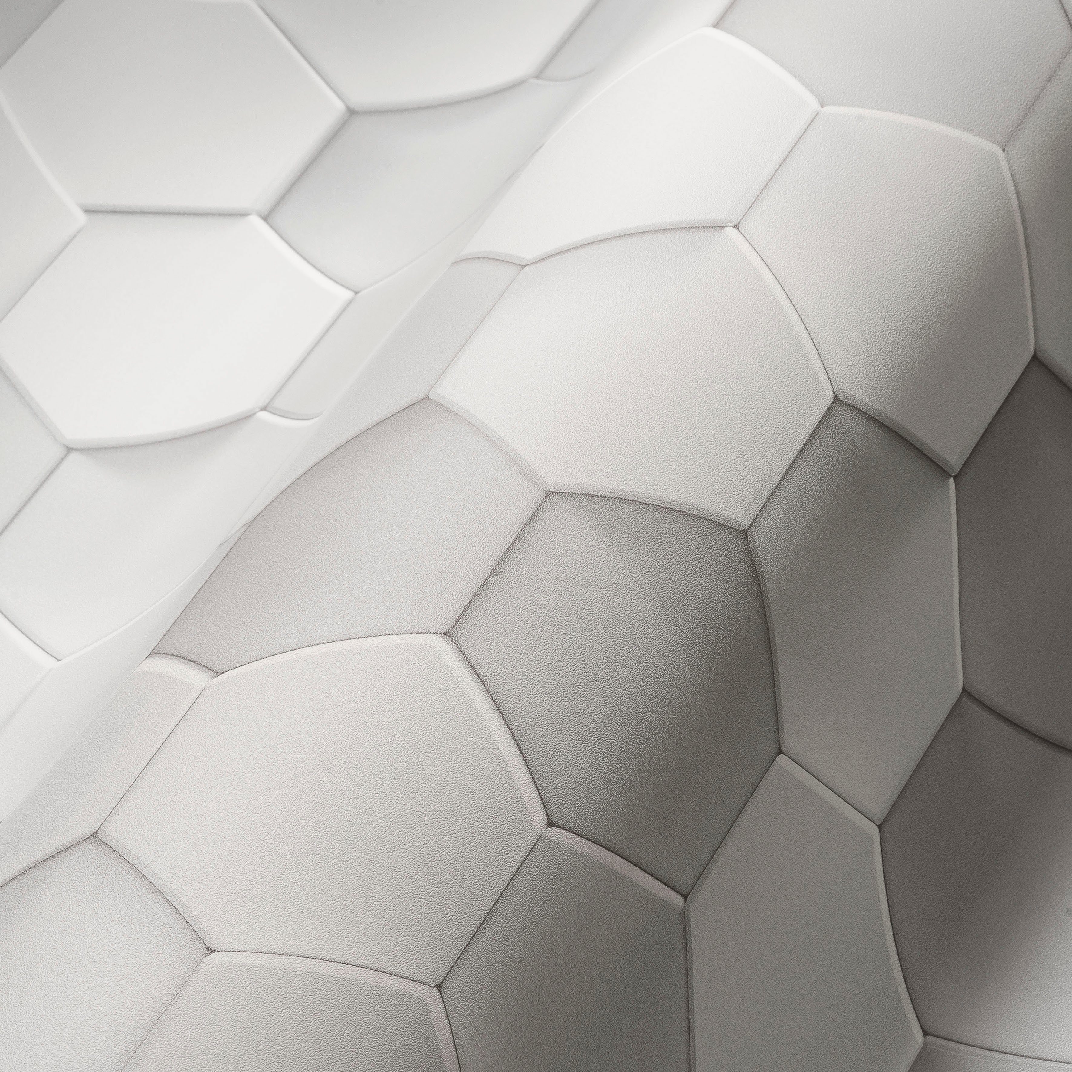 Wabenmuster (1 PintWalls A.S. Création Hexagon, matt, glatt, St) 3D grau/weiß Vliestapete
