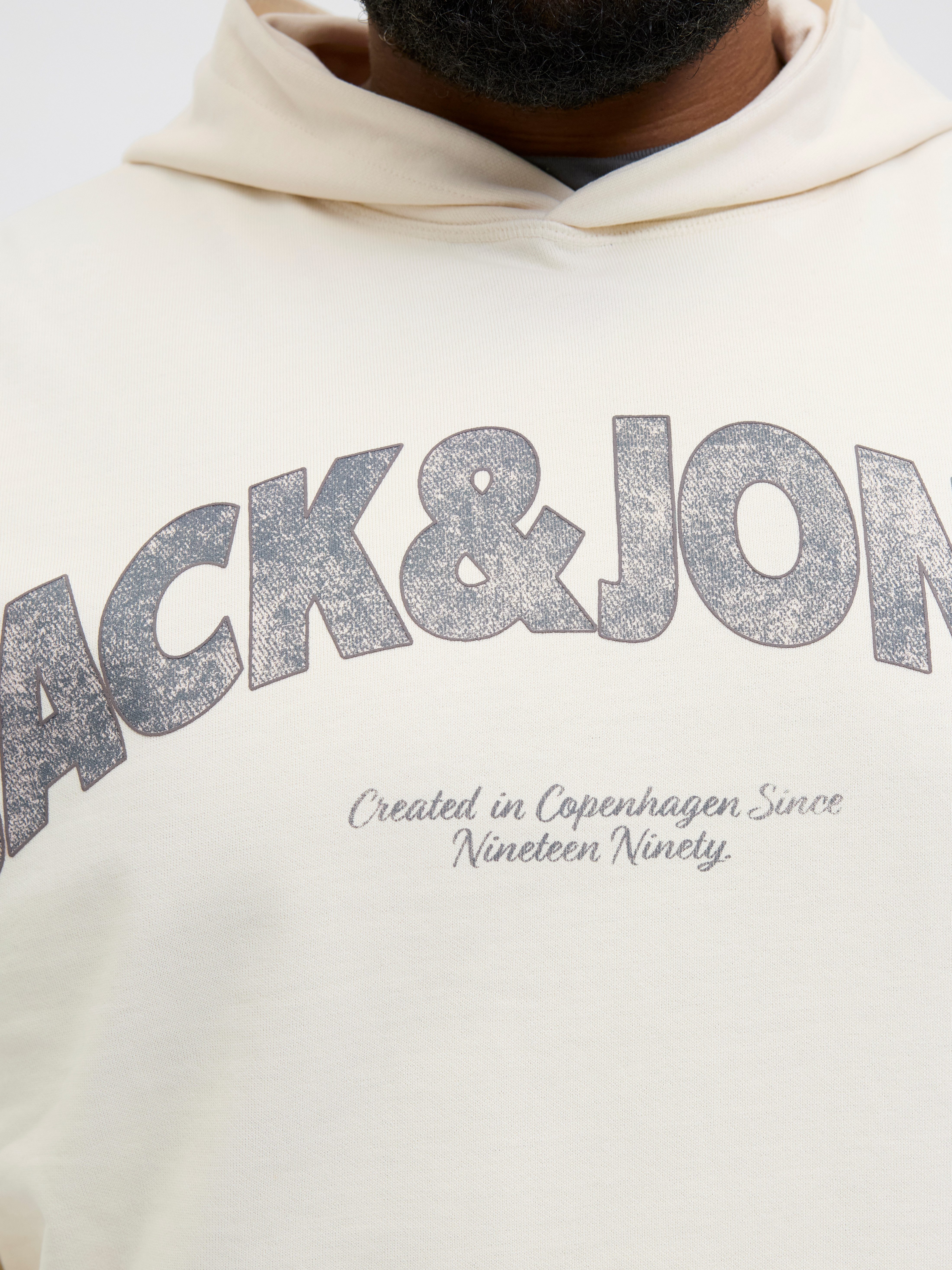 Jack & Jones PlusSize Kapuzensweatshirt JORALMERIA SWEAT HOOD PLS mit Logo Print