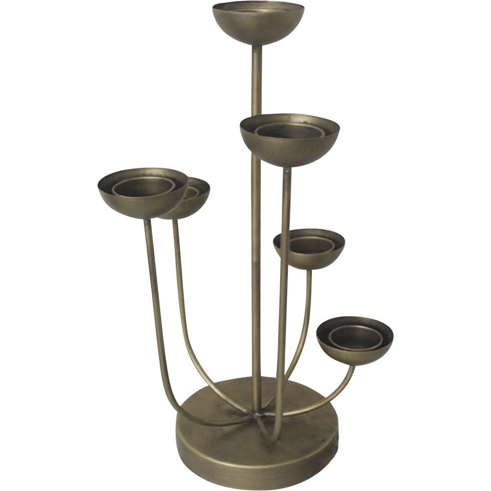 Lesli Living Свічник Торшери MIRA GOLD – 5-armig Metall goldfarben (1 St)