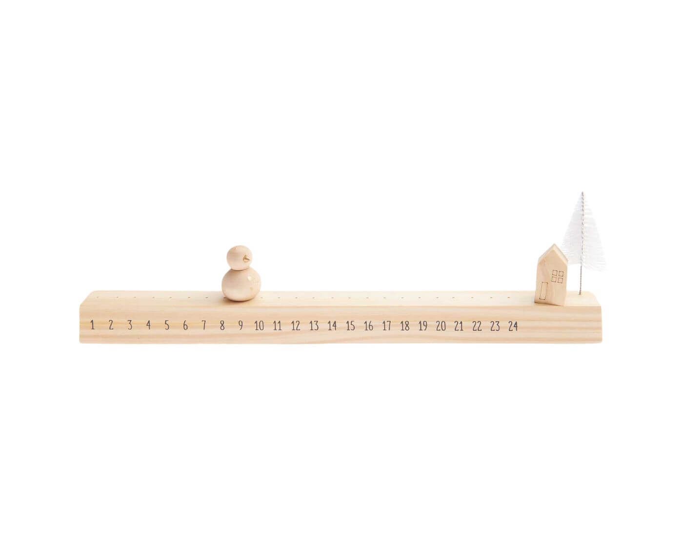 Rico Design Adventskalender Schiebe-Adventskalender mit Schneemann