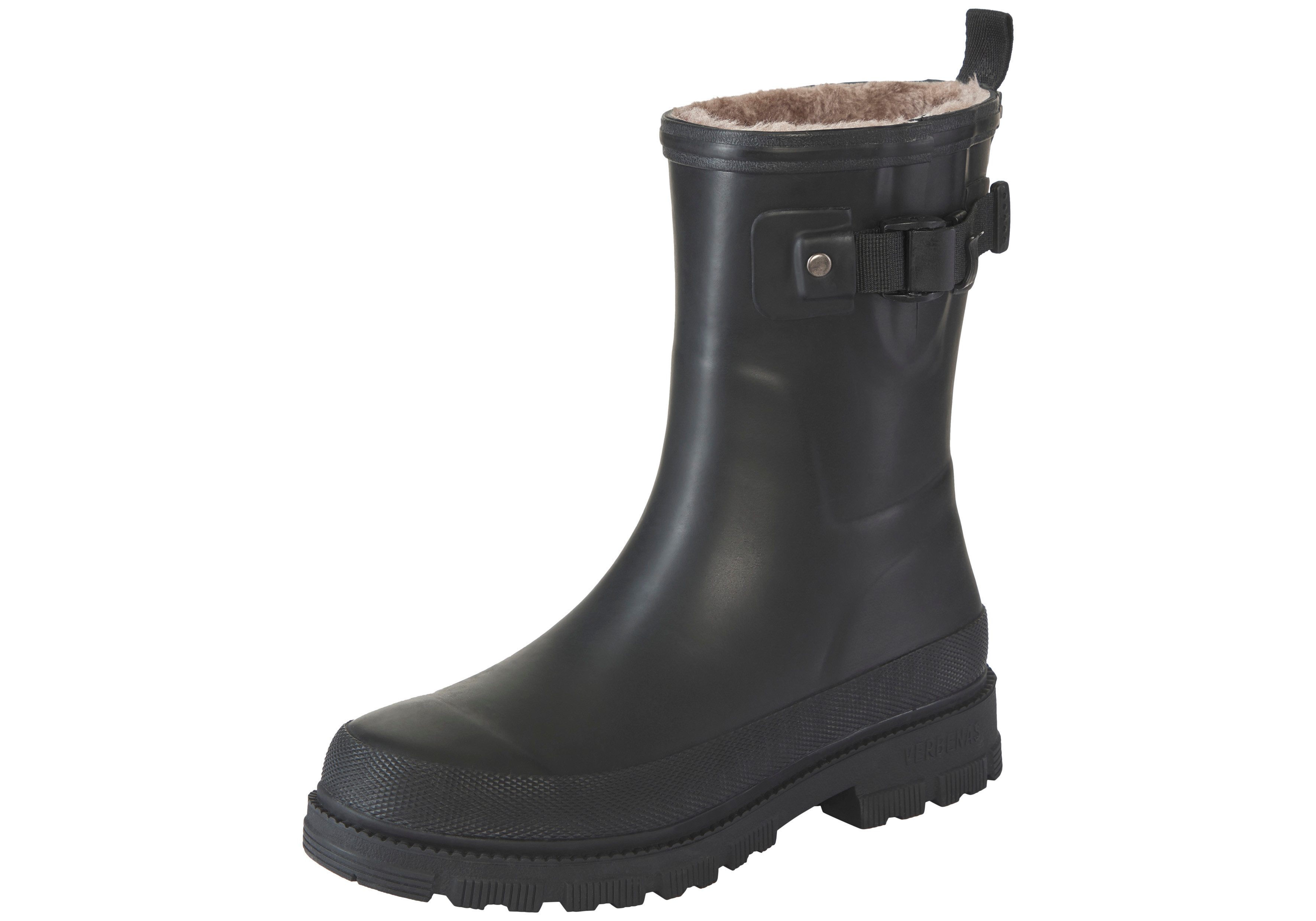 VERBENAS LINA FUR SMOOTH Gummistiefelette Regenstiefel, Rainboots mit Warmfutter