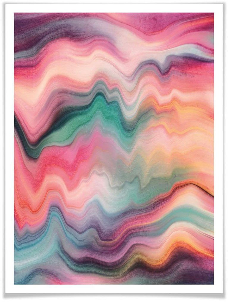 Regenbogen Marmor, Landschaften (1 Wall-Art Poster St)