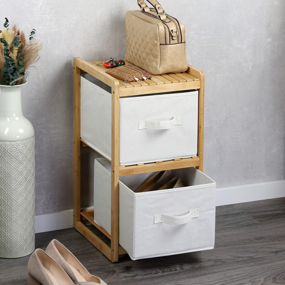 KESPER® Regal Aufbewahrungsregal mit 2 Boxen, Bambus, FSC, 1-tlg. – Bild 2 von 5