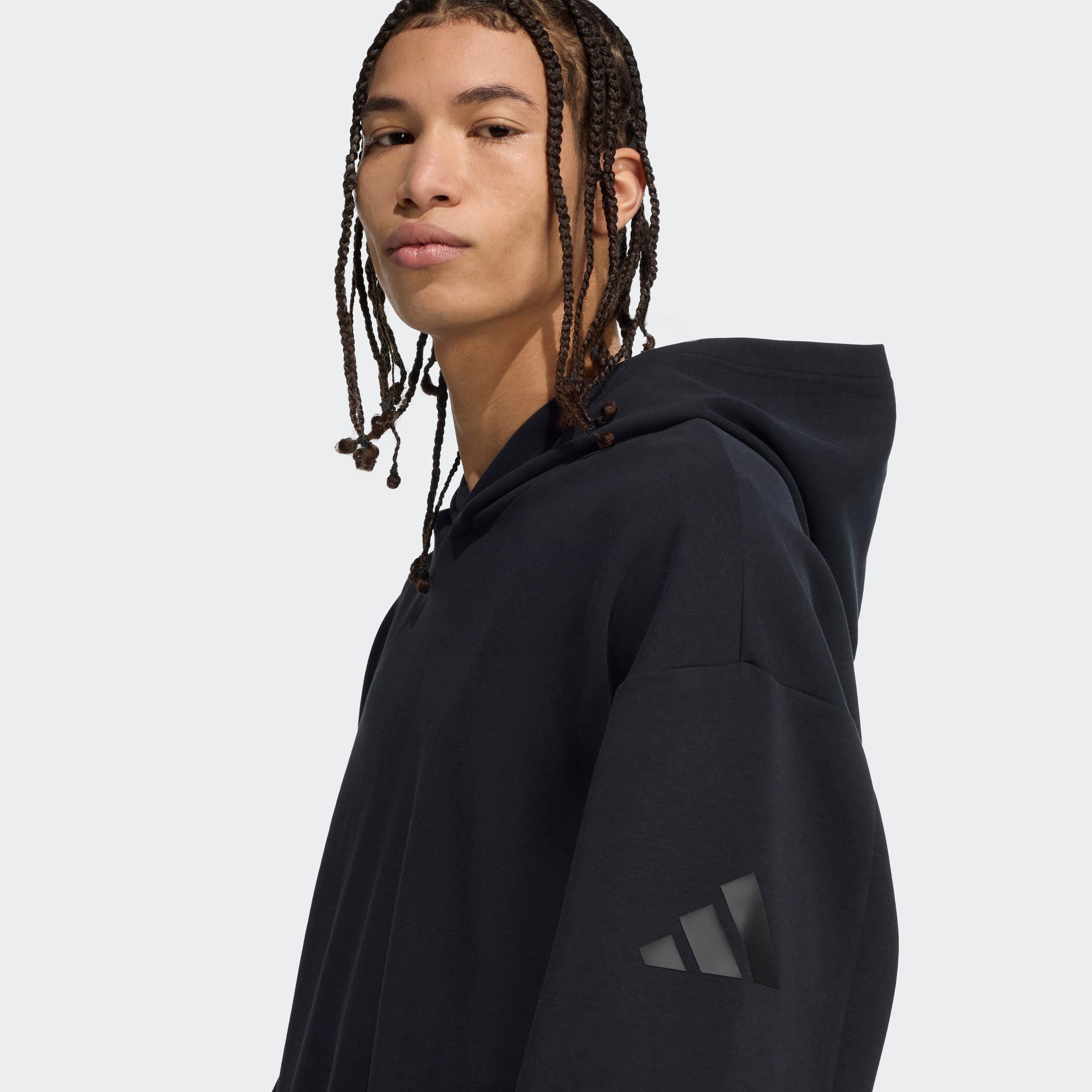 adidas Sportswear Kapuzensweatshirt SOFT LUX HOODIE mit Kapuze, für Sportmode und Freizeit, mit 3-Streifen-Logo-Print