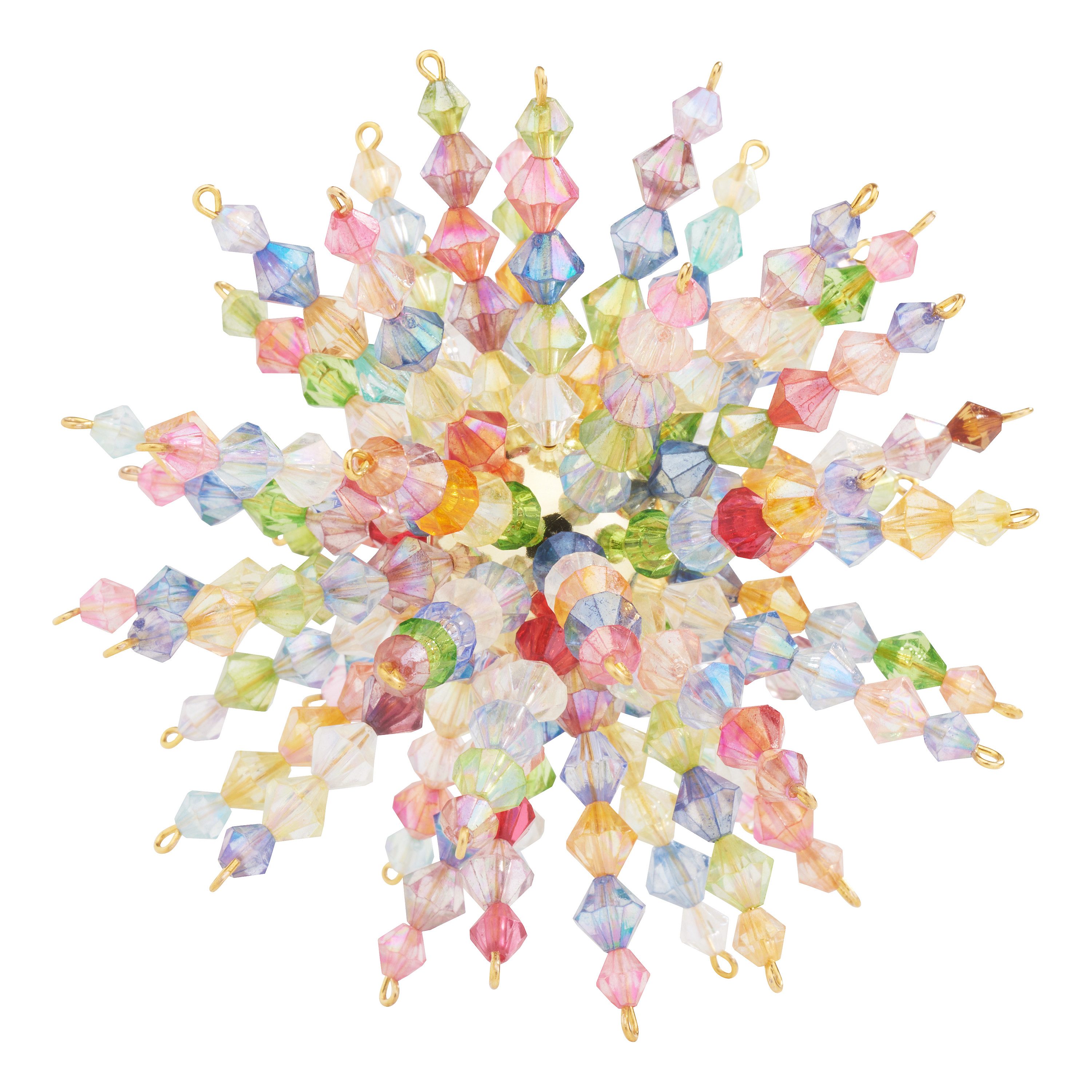 Bastelperlen Perlenstern-Komplettset Multi Crystal