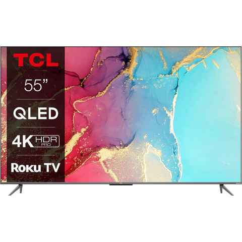 TCL 55RC630X1 QLED-Fernseher (139 cm/55 Zoll, 4K Ultra HD, Smart-TV, HDR Pro, HDR10+, Dolby Vision, Game Master, HDMI 2.1, ONKYO Sound)