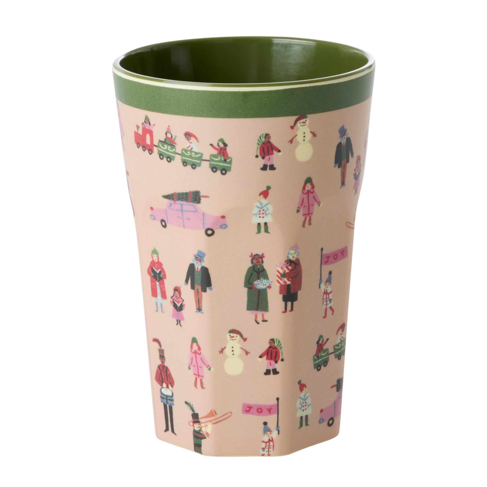 rice Becher Rice Becher Trinkbecher Melamin Holiday Print large tall