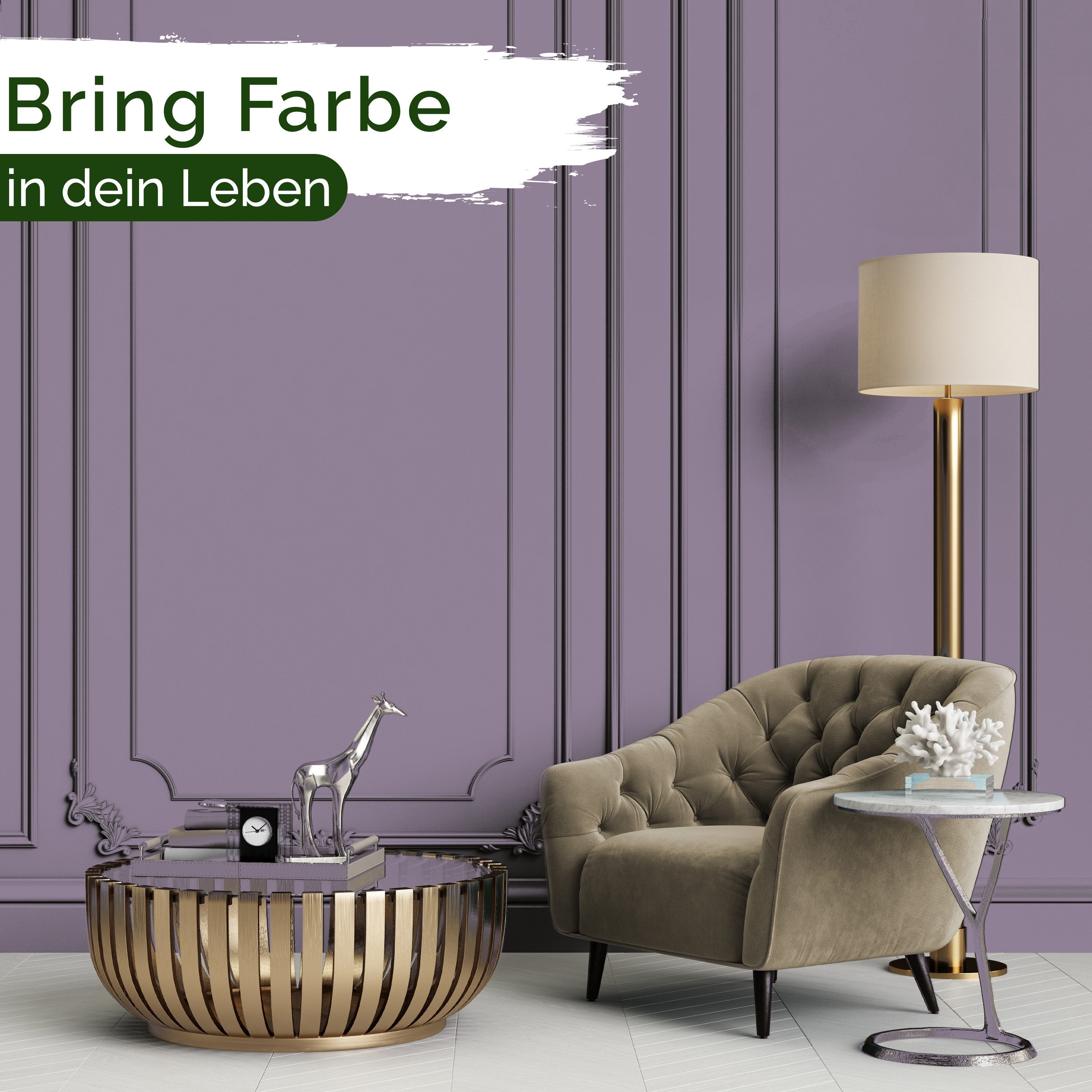 Veluxis Wandfarbe Veluxis® Wandfarbe Universal, Deckkraft-Klasse 1, Streifenfrei, tropfarm & VOC-frei