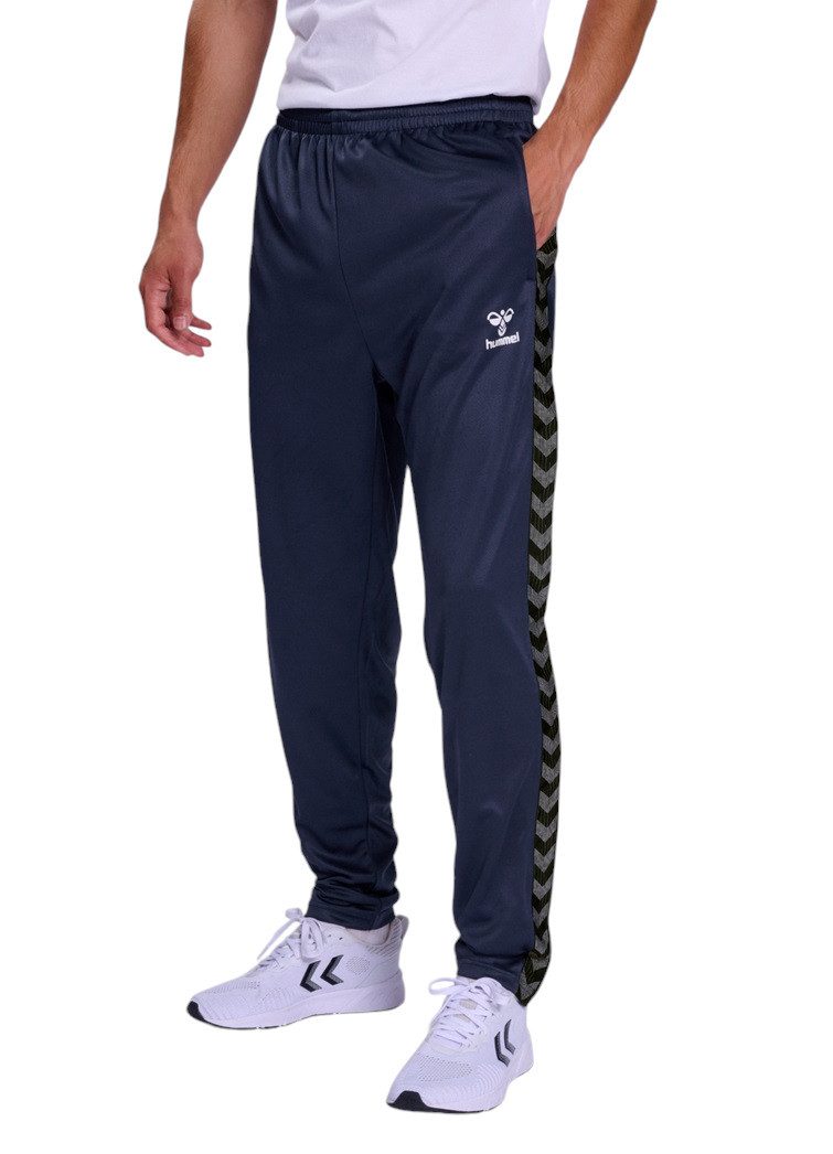 hummel Sporthose hmlAUTHENTIC PL Pants (Interlock-Stoff) lang marineblau Herren