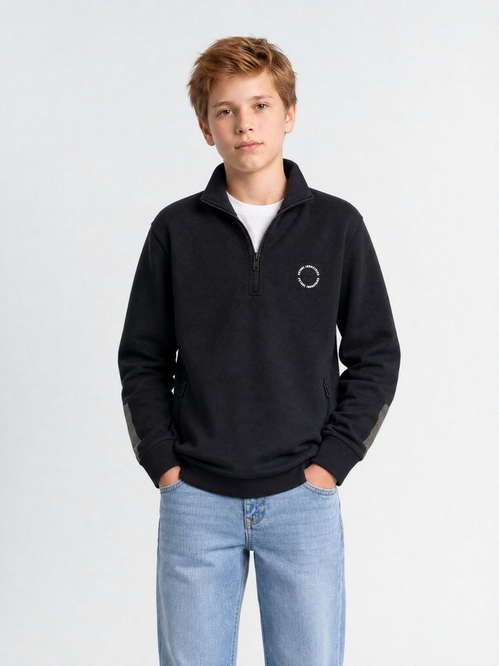 Petrol Industries Sweatshirt Troyer-Sweatshirt Relaxed Fit