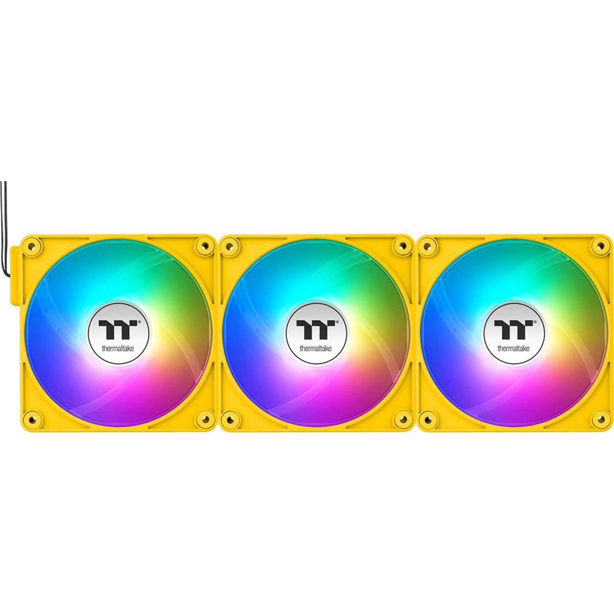 Thermaltake PC-Lüfter Hub CT120 EX Reverse Fan Bumblebee 3 Pack ARGB Sync