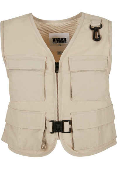 URBAN CLASSICS Jerseyweste Damen Ladies Short Tactical Vest (1-tlg)