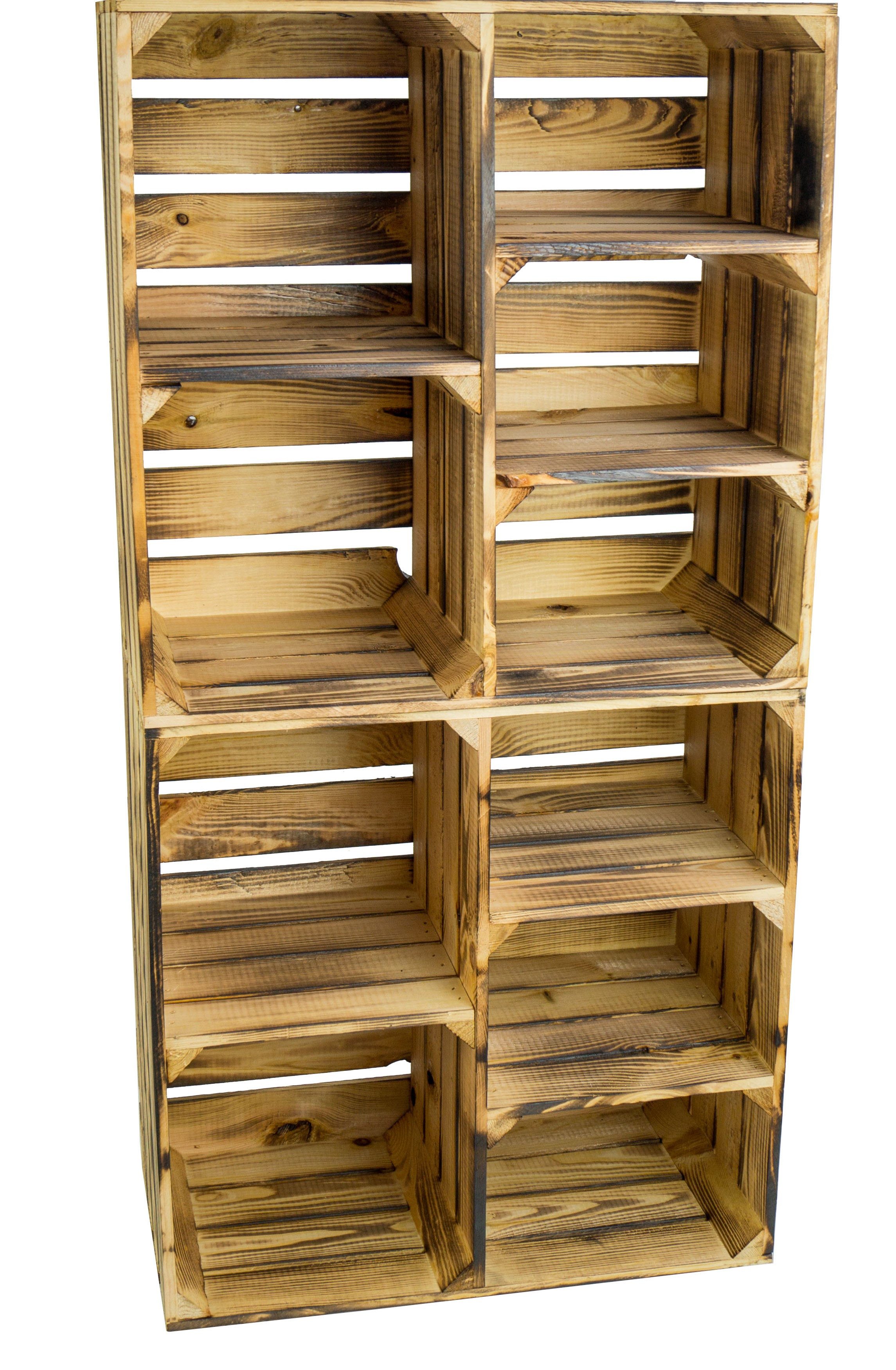 Kistenkolli Altes Land Allzweckkiste 2er Set Bertha geflammt (Spar-Set, 2er Set)