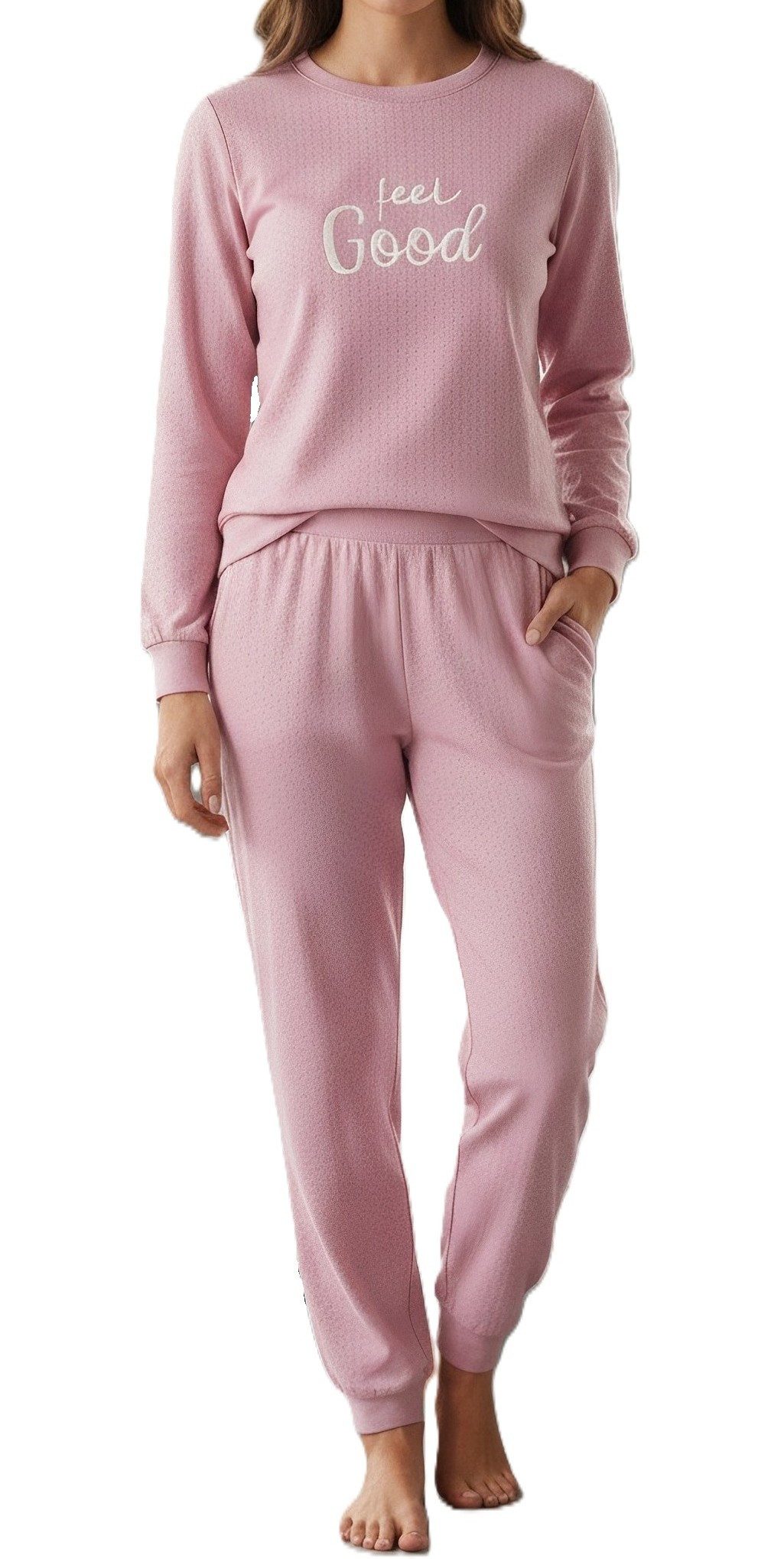 Normann Pyjama Normann Damen Pyjama in Kuschel Interlock Qualität +auch in Übergröße
