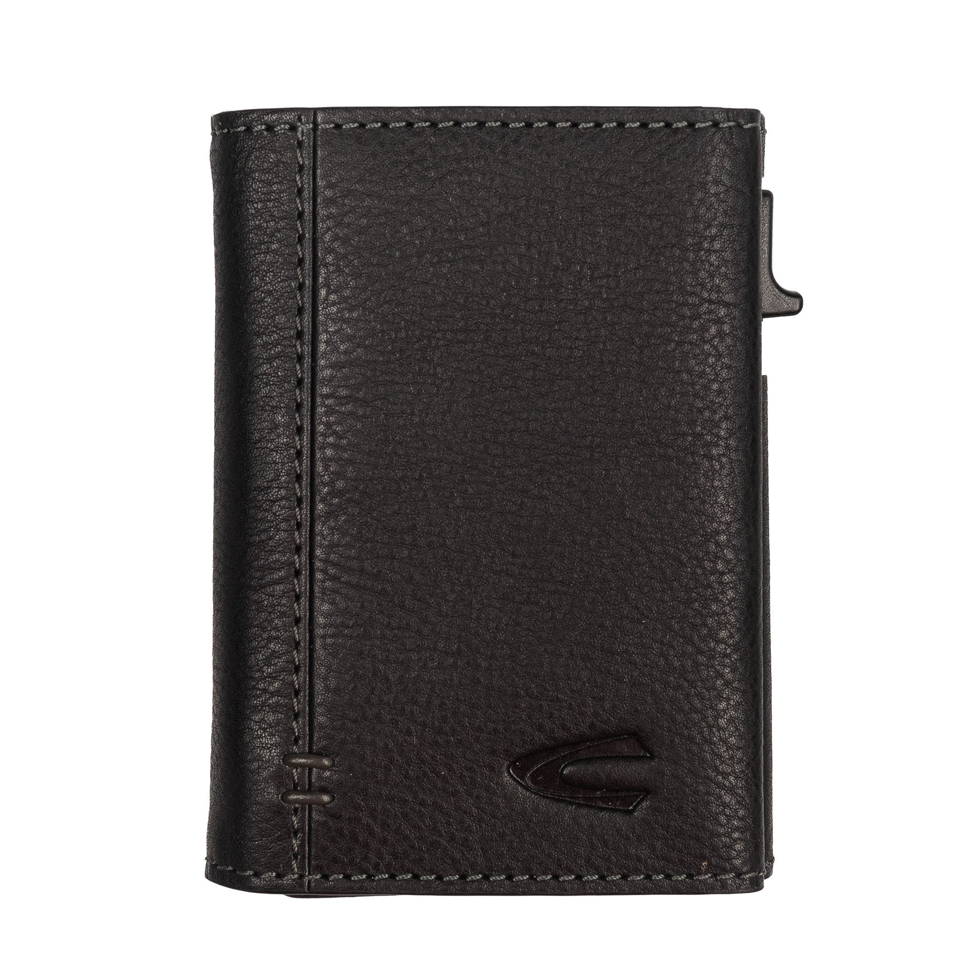 camel active Kartenetui Thunder, Leder-Herrenbörse mit Kartenschieber, Magnethalterung und RFID-Schutz