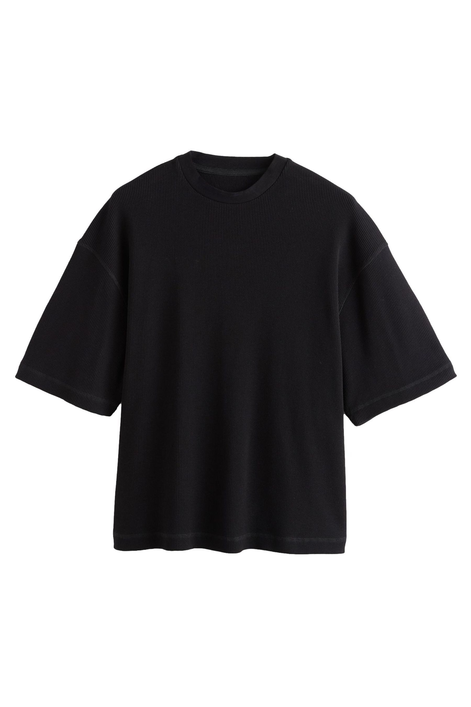 Next T-Shirt Edit kastiges T-Shirt mit Waffelstruktur (1-tlg)