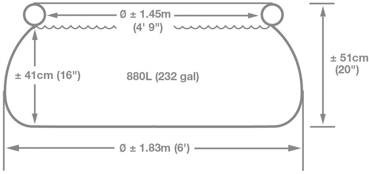 Intex Pool Pool Easy Pool Anschluß für Pumpe Ø 183 x 51cm 880 Liter 28101NP
