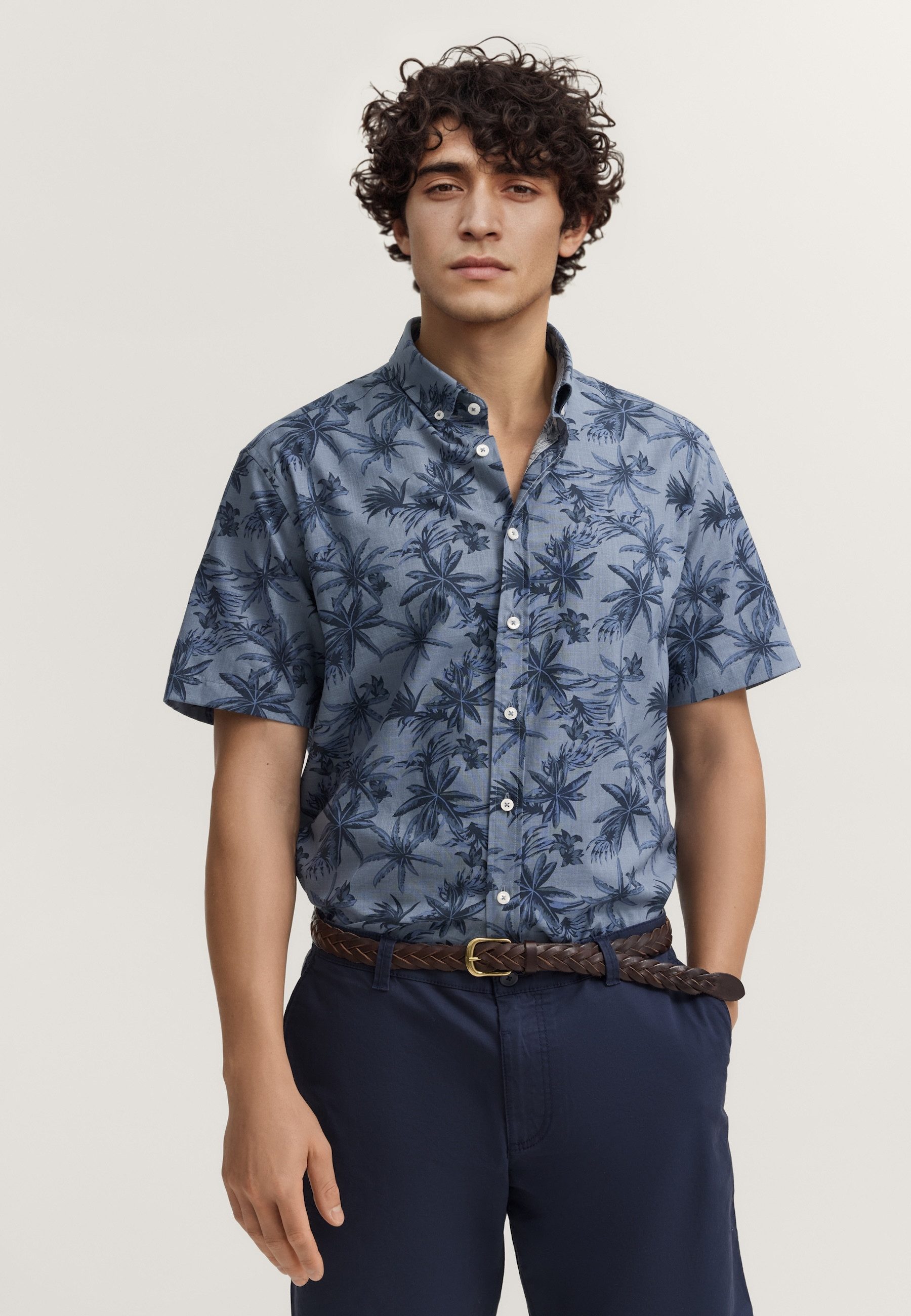 bugatti Kurzarmhemd Modern Fit mit Print