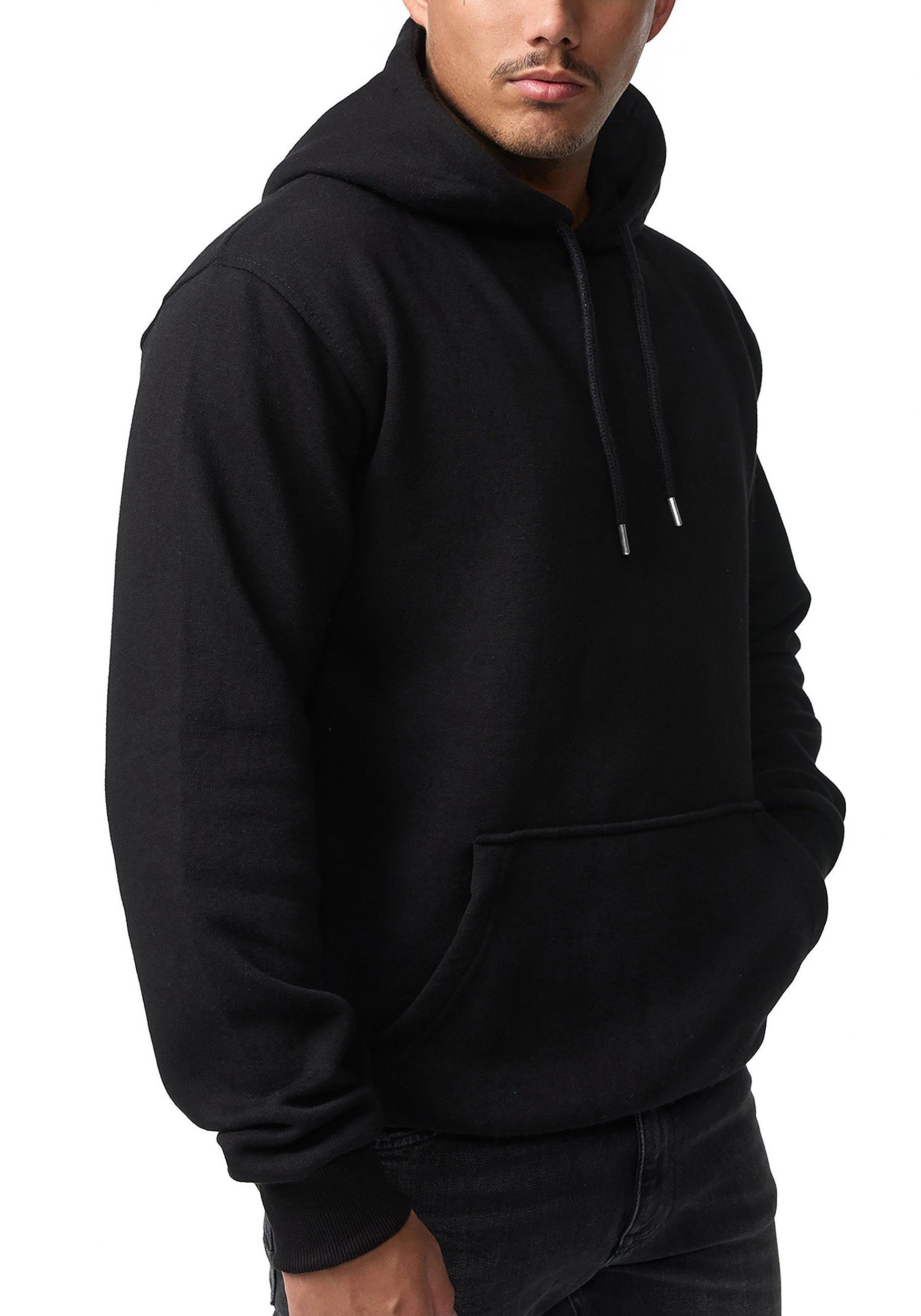 Smith & Solo Kapuzensweatshirt Hoodie Herren Kapuzenpullover (1-tlg) Baumwollmischung – Bild 5 von 5