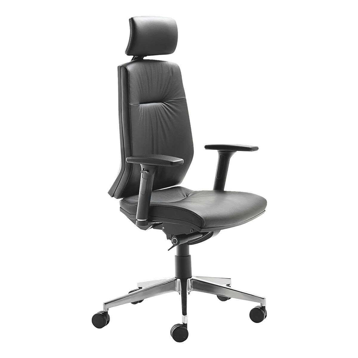 Mayer Sitzmöbel Chefsessel my Contract Line, mit verstellbaren Armlehnen, Lederbezug