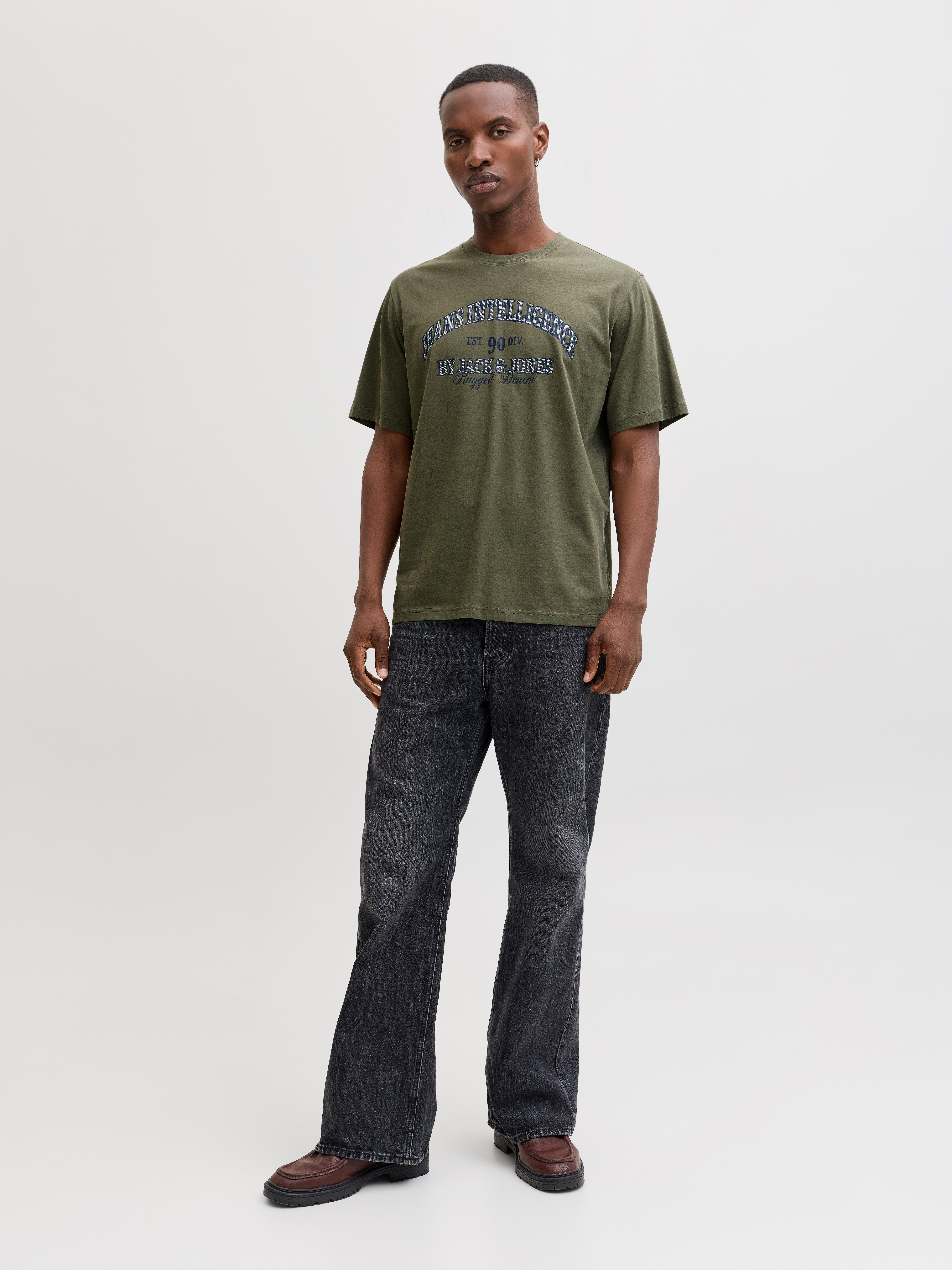 Jack & Jones Rundhalsshirt JJEDENVER GRAPHIC TEE SS O-NECK SN mit Logobranding – Bild 3 von 5
