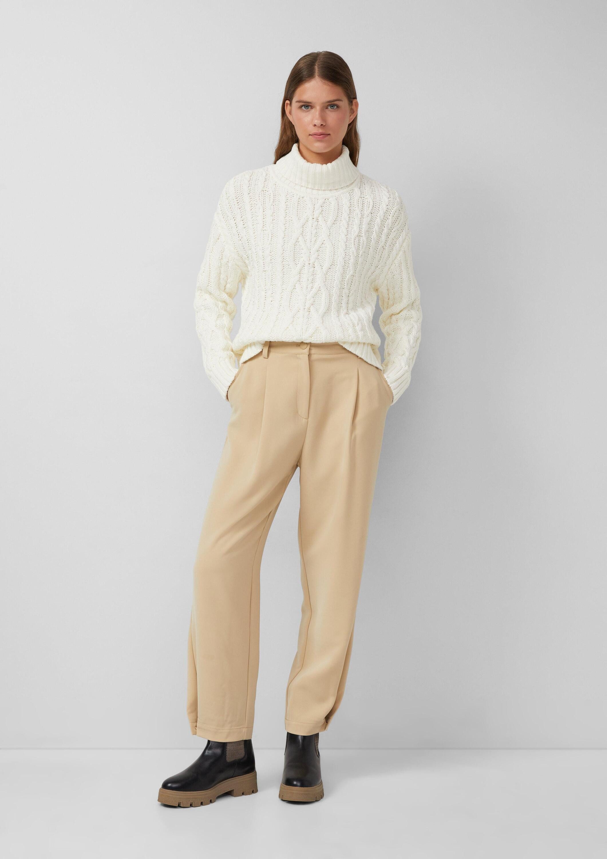 s.Oliver 7/8-Hose Hose Cropped Hose mit Barrel Leg und Saum-Detail günstig online kaufen