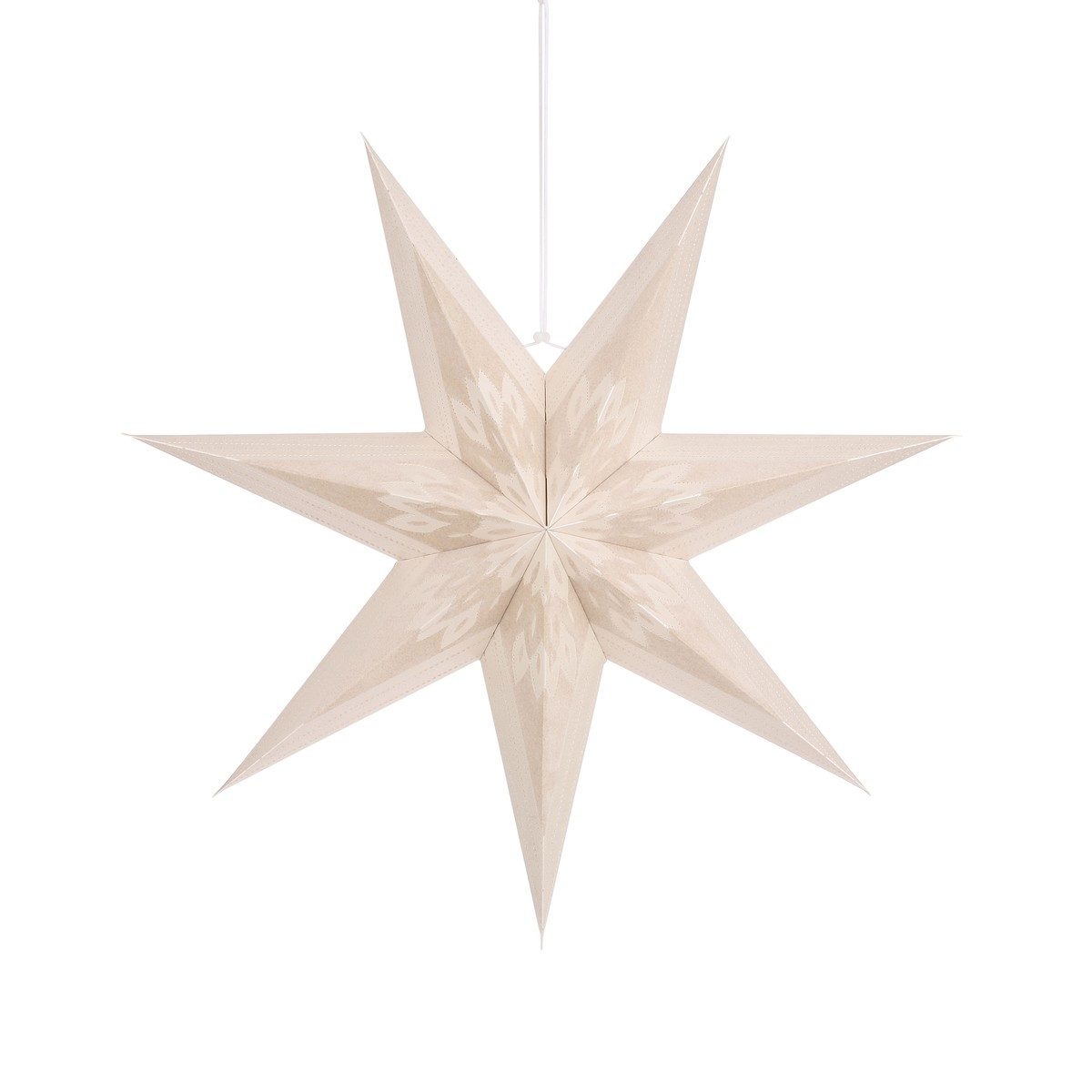 House of Seasons Dekostern House of Seasons Stern haengend beige - h18xd60cm