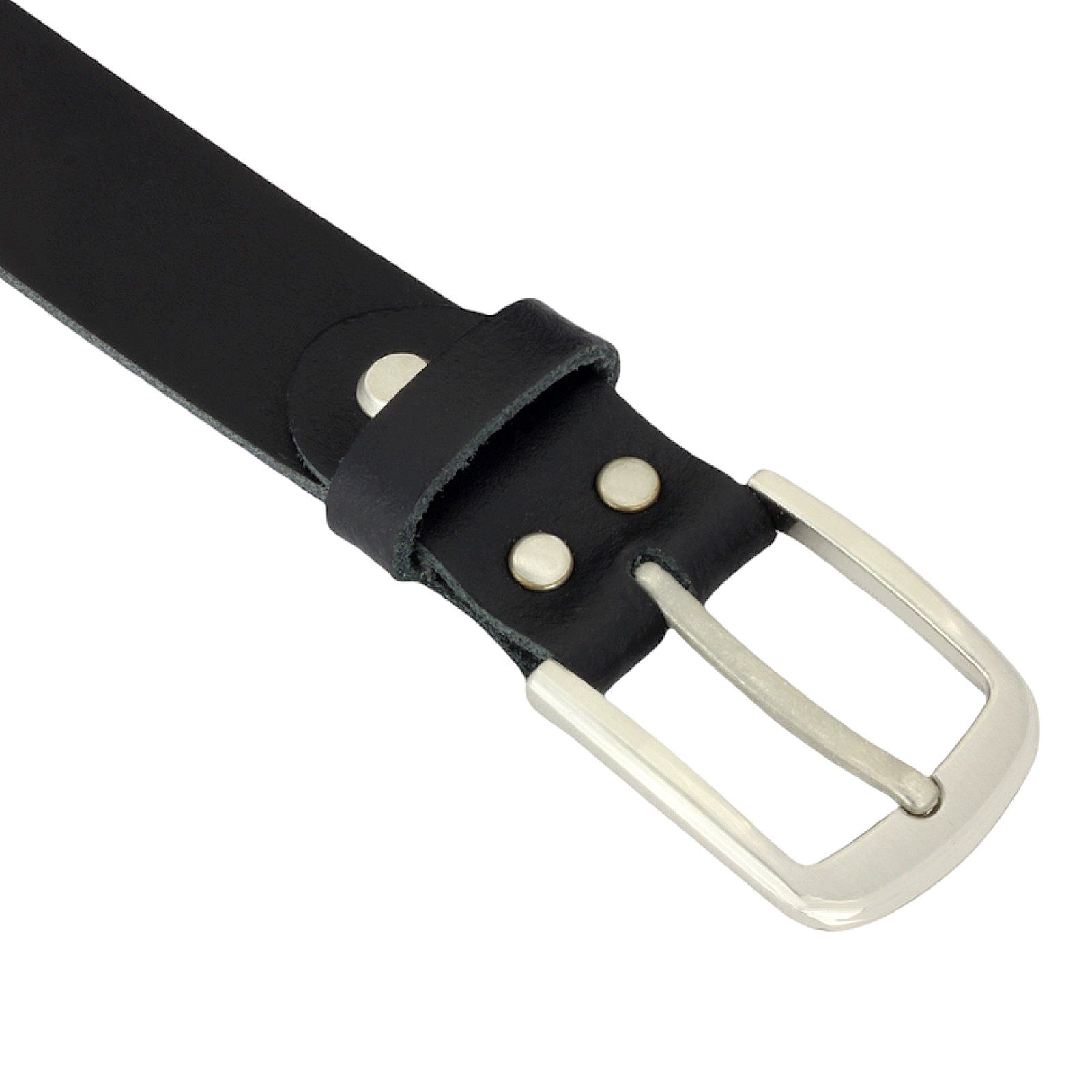 Manza Ledergürtel Gürtel Ledergürtel 3cm breit Echt Leder Jeansgürtel Unisex Kürzbar