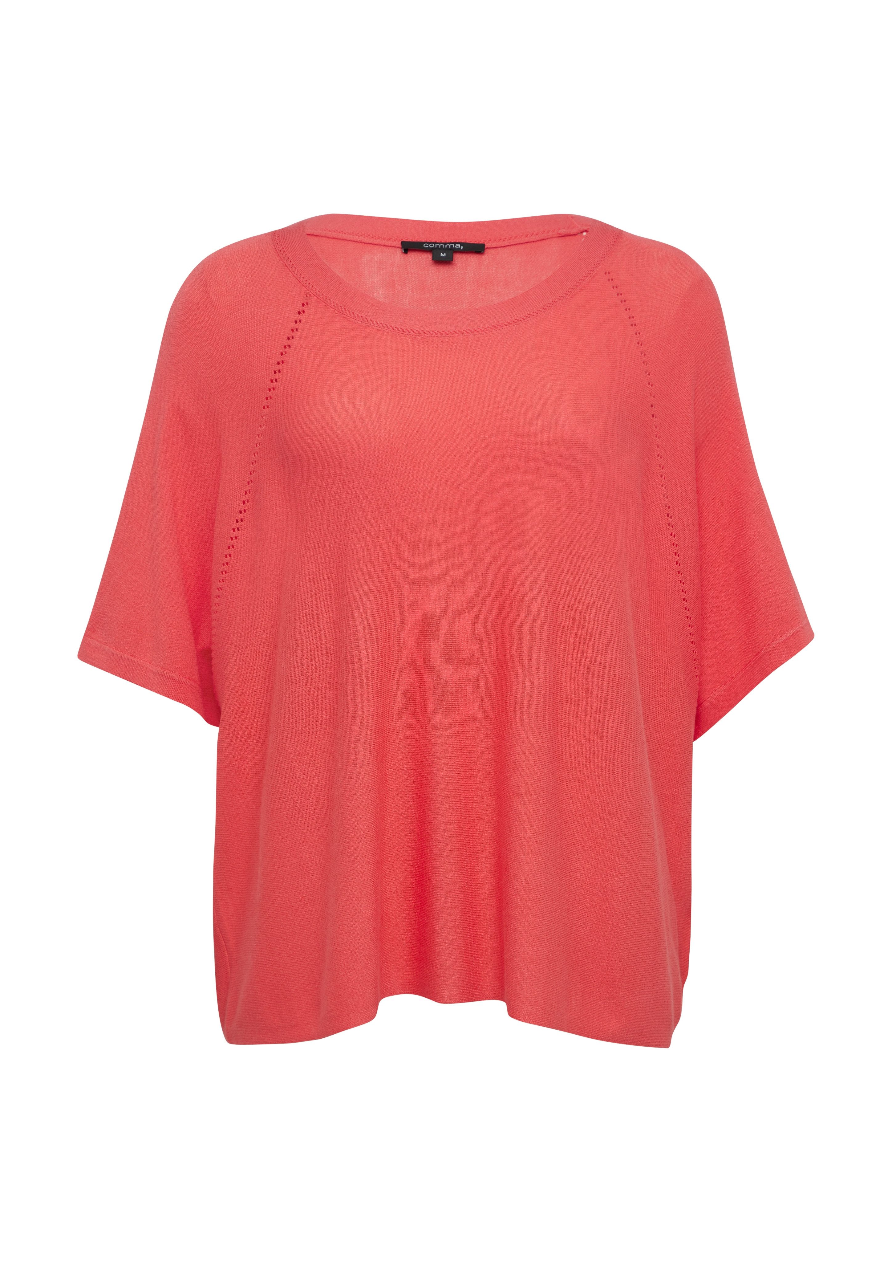 Comma Kurzarmshirt Kurzärmeliger Strickpullover im Loose günstig online kaufen