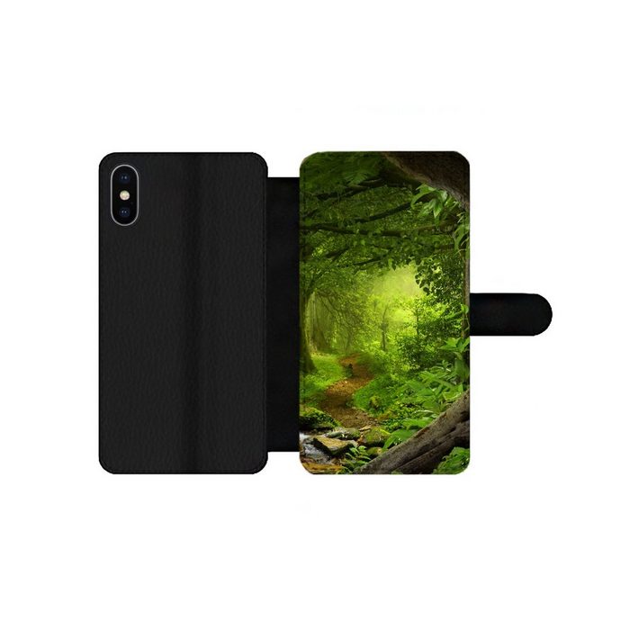 MuchoWow Handyhülle Dschungel - Grün - Natur - Tropisch - Pflanzen Handyhülle Telefonhülle Apple iPhone Xs Max
