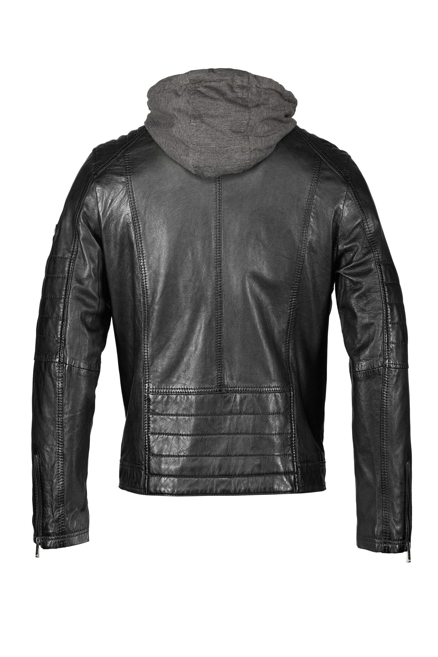 H.I.S Lederjacke (1-St) mit Kapuze günstig online kaufen