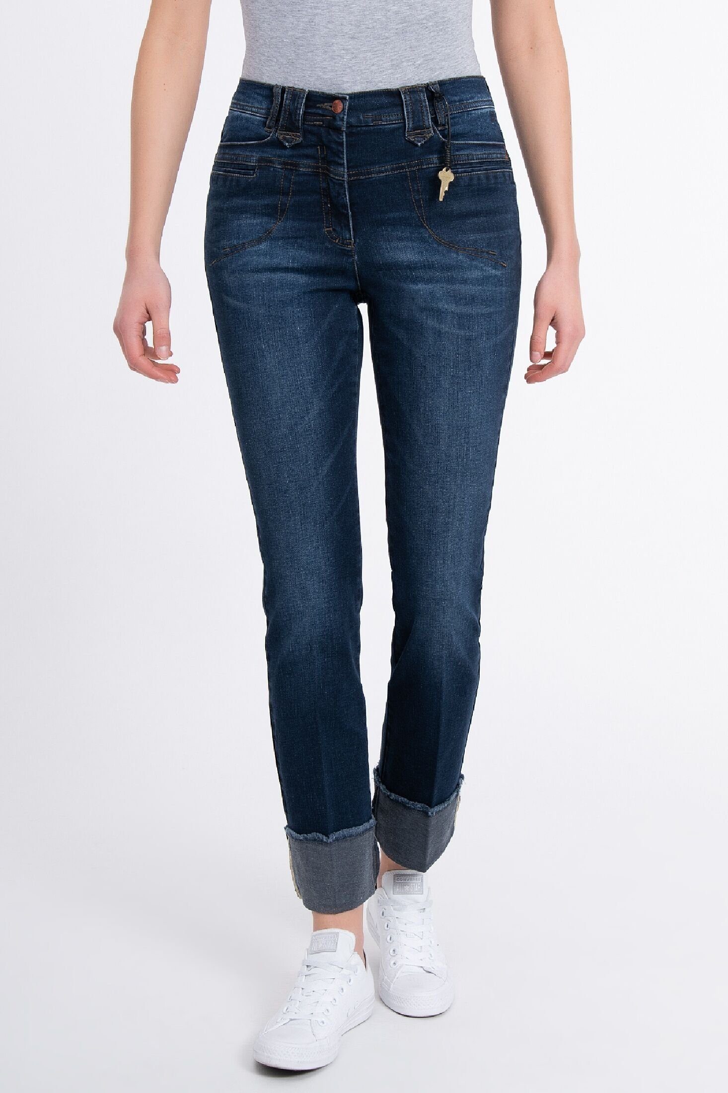 5-Pocket-Jeans DEEP-BLUE Pants Recover ALINA