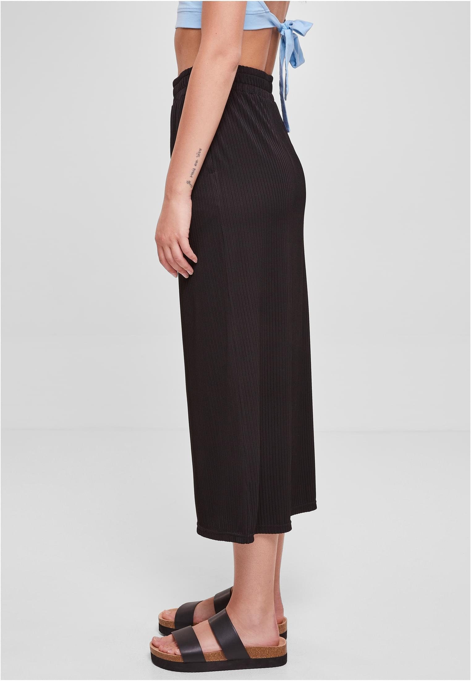 URBAN CLASSICS Jerseyrock Damen Ladies Rib Jersey Midi Skirt (1-tlg),  Qualitativ hohe Verarbeitung | Jerseyröcke