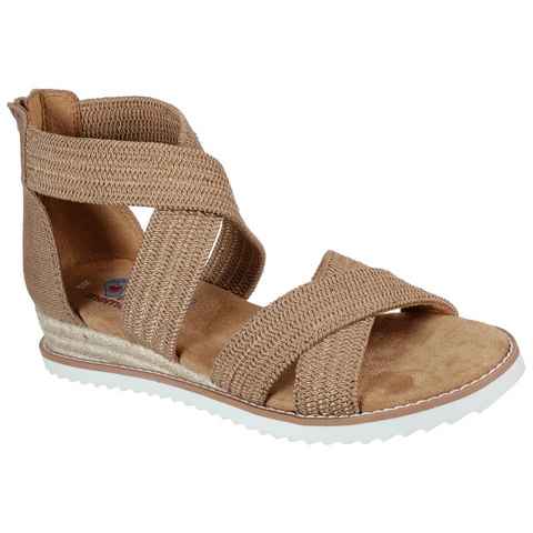 Skechers DESERT KISS- Sandale, Sommerschuh, Sandalette, Keilabsatz, mit Fersenreißverschluss