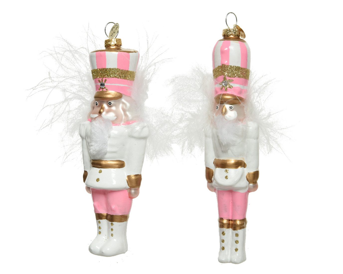 Kaemingk Christbaumschmuck, Christbaumschmuck Glas Nussknacker dick / dünn 16cm - 1 Stück sortiert