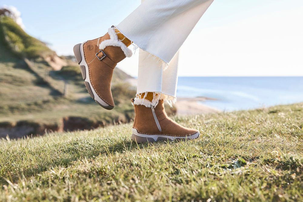 Rieker Winterboots Winterstiefelette, Reißverschluss-Boots mit Zierschnalle günstig online kaufen